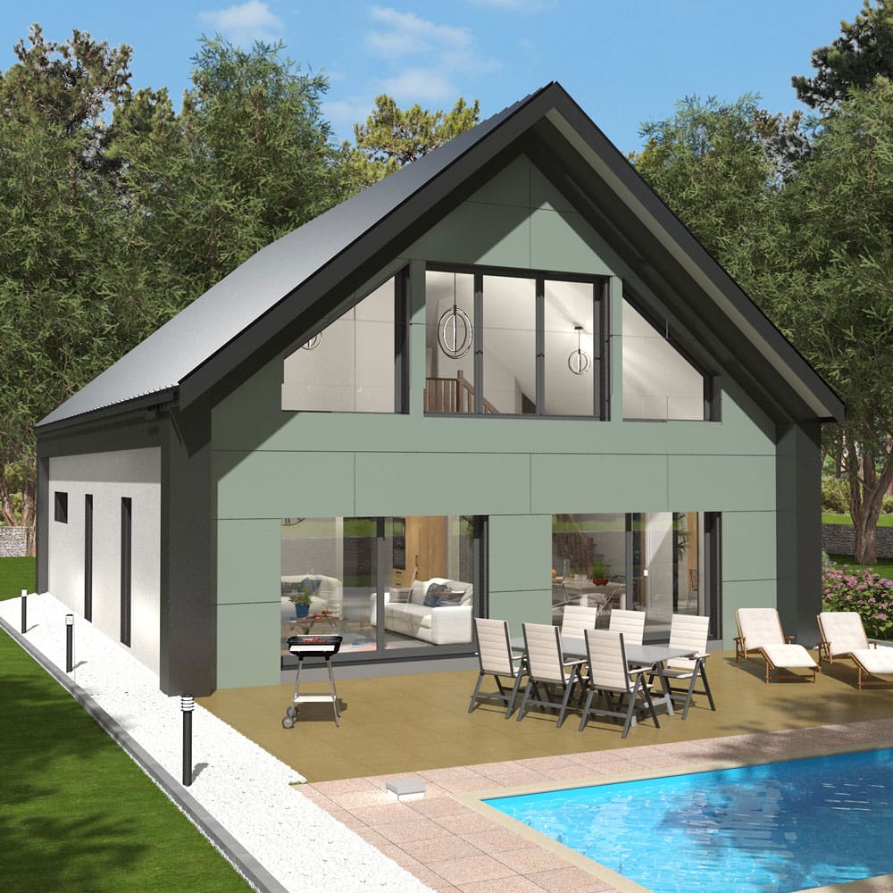 Modèle "Libellule", maison à ossature bois Esyom Bois